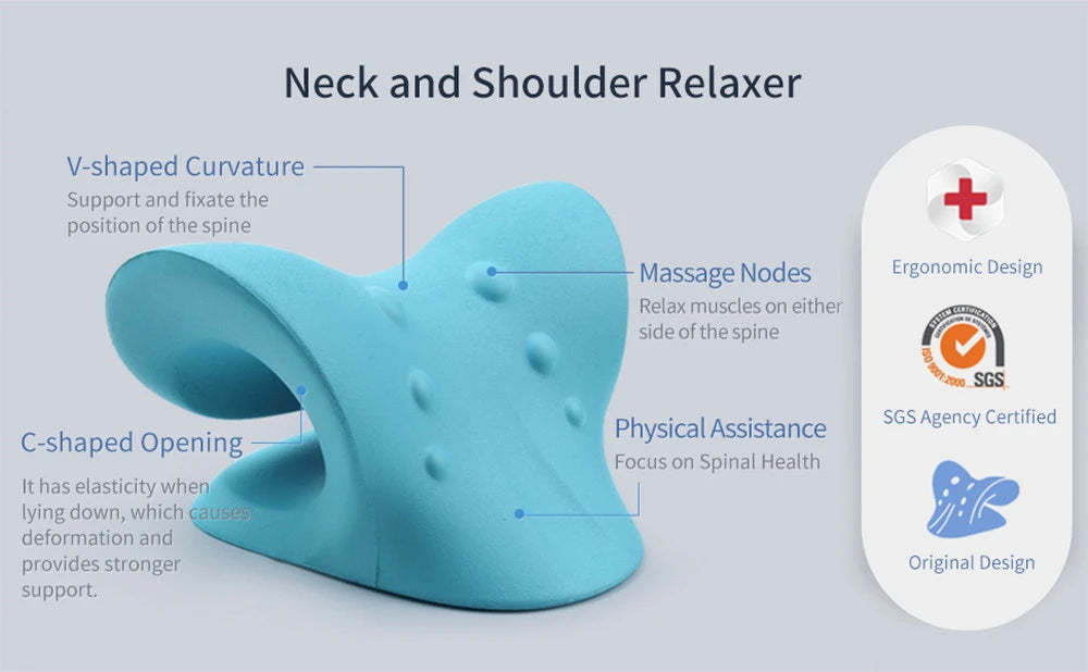 Neck Stretching and Massage Pillow